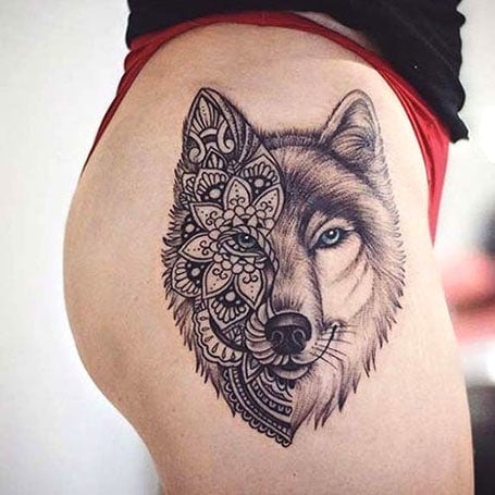 Wolf Tattoo For Women