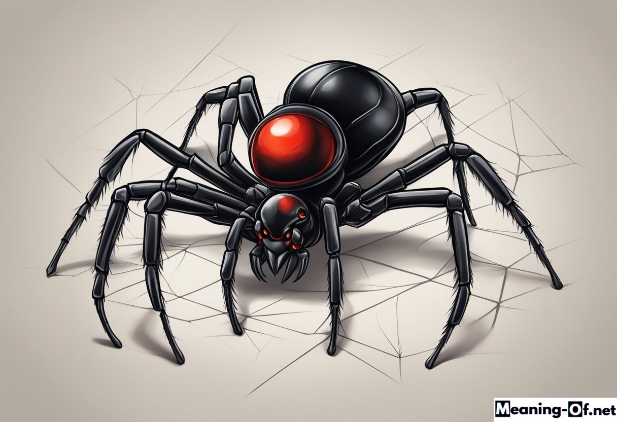 black widow spider